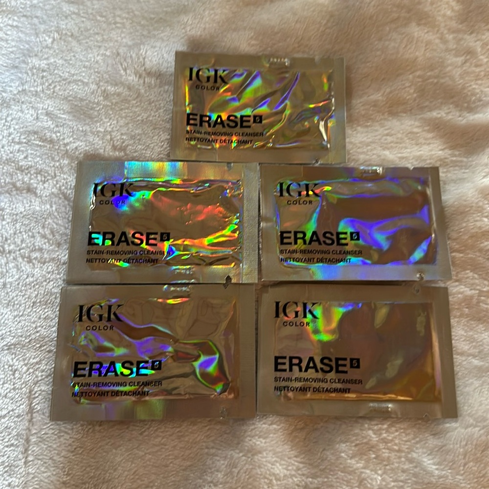 IGK Erase Stain Removing After Hair Color Cleanser Packets
